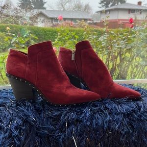 Mercer Edit Oxblood Road Rage Suede Bootie